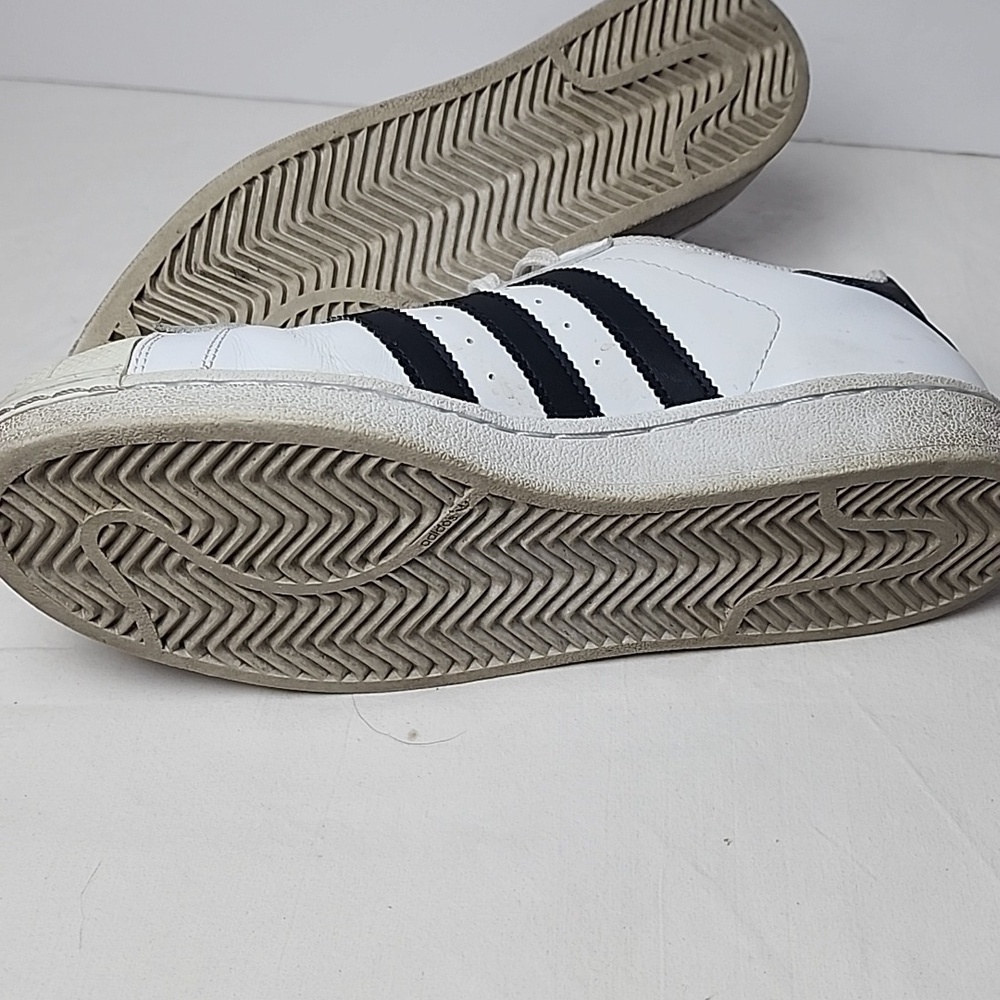 Adidas Superstar Black White Shell Toe Sneakers C77124 Mens Size 7 - Picture 7 of 9